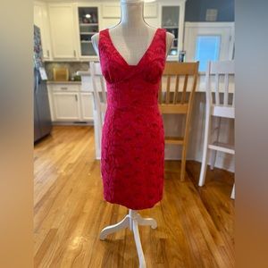 Trina Turk Red Sleeveless Dress